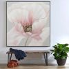 Hand Painted Oil Painting Pink flower Rosebush on Canvas Living Room Hallway Bedroom Luxurious Decorative Painting