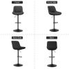 Bar Stools Set of 2, Kitchen Swivel Counter Barstool Adjustable Height Island Bar Chairs Modern Stools