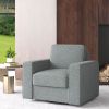 The modern-style single sofa chair can rotate 360 degrees with a spring-supported seat surface to enhance your sitting experience and adapt to your li