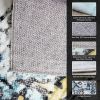 Vintage Area Rug Modern Non Slip Carpet Boho Low Pile Soft Rug Waterproof Machine Washable Rug for Living Room Bedroom Kitchen Dining Room Under Table